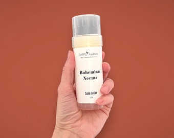 Boho Nectar Lotion Bar: Stick di lozione solida all'arancia e patchouli
