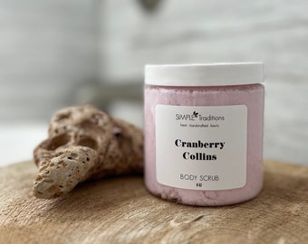 Scrub allo zucchero Cranberry Collins / Esfoliante per il corpo