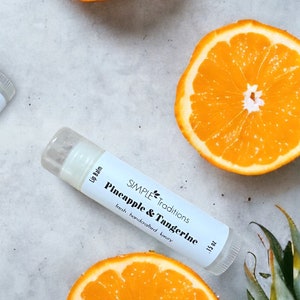 Pineapple Tangerine Lip Balm: handgemaakte vochtinbrengende lipverzorging