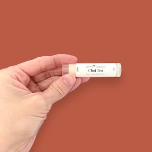 Chai Tea-lippenbalsem: hydraterende bijenwas lippenbalsem