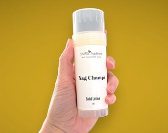 Nag Champa Solid Lotion Bar: Fuktighetskräm för resor