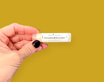 Geranium Lavender Lip Balm: All Natural Lip Care