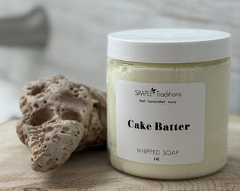 Jabón batido con aroma a masa de pastel / Gel de ducha vegano / Jabón hidratante