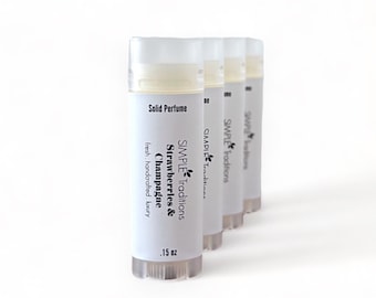 Strawberries & Champagne Solid Perfume: Moisturizing Scent Stick