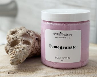 Exfoliant au sucre fouetté à la grenade | Nettoyant exfoliant pour le corps