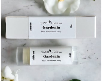 Gardenia Solid Perfume | Perfume Stick | Floral Scent | Artisan Perfume | Travel Safe | Gift for Mom | Gift for Her | Perfume | Scented