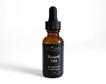 All Natural Beard Oil for Men: softens and Conditions Facial Hair (1oz)
