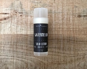 Watermelon Lotion | Solid Lotion Stick | Lotion Bar | Solid Moisturizer | Dry Skin | Travel Friendly Lotion
