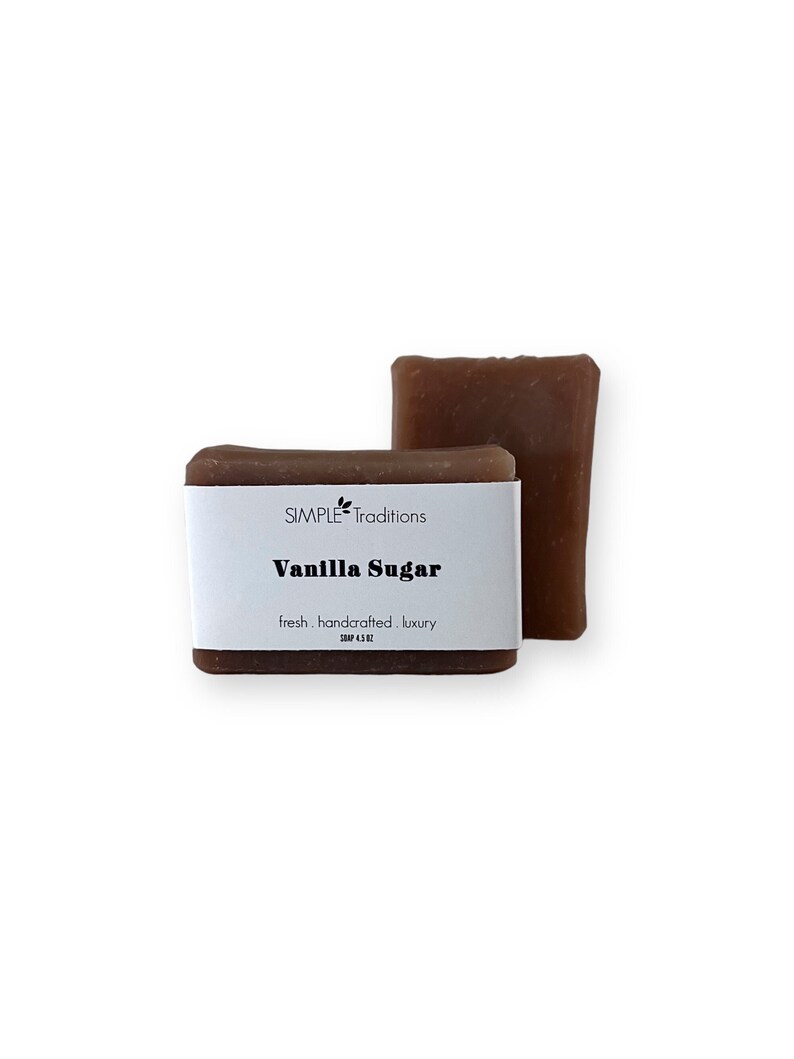 Vanilla Soap Bar Handcrafted Soap Artisan Soap Vegan Soap Olive Oil Soap Vegan Skincare image 1