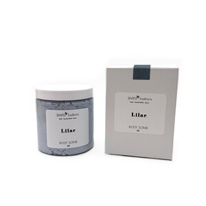 Lilac Body Scrub Best Seller Sugar Scrub Dry Skin Exfoliate Exfoliating Soap Shaving Soap Fluffy Soap Scrub Gift for Her image 5