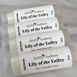 Lily of the Valley Perfume Solid Perfume No spill Perfume Travel Safe Gift for Her image 3