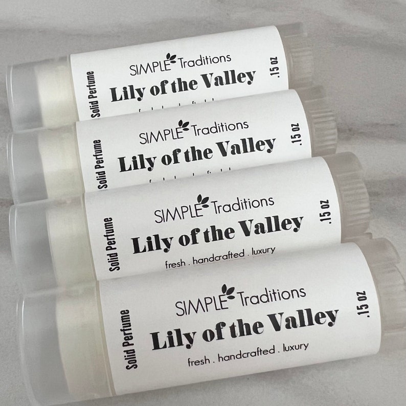 Lily of the Valley Perfume Solid Perfume No spill Perfume Travel Safe Gift for Her image 3