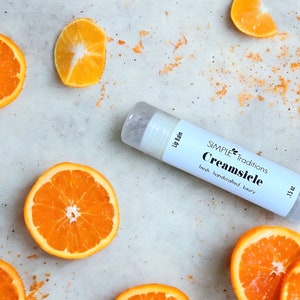 Creamsicle Lip Balm: All Natural Orange Essential Oil