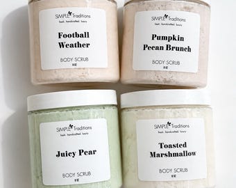 Fall Collection Sugar Scrubs | Exfoliating Body Scrub | Autumn Collection | You Choose