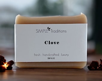 Clove Soap Artisan Soap | All Natural Soap | Handcrafted Soap | Vegan Soap | Homemade Soap | Cold Process Soap