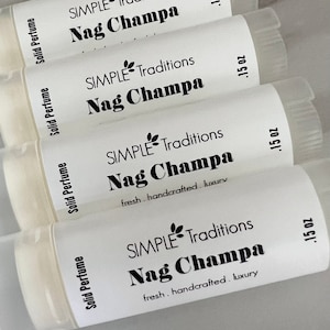 Nag Champa Solid Perfume Perfume Stick Gift for Her Fragrance Handcrafted Perfume Scented Perfume image 6