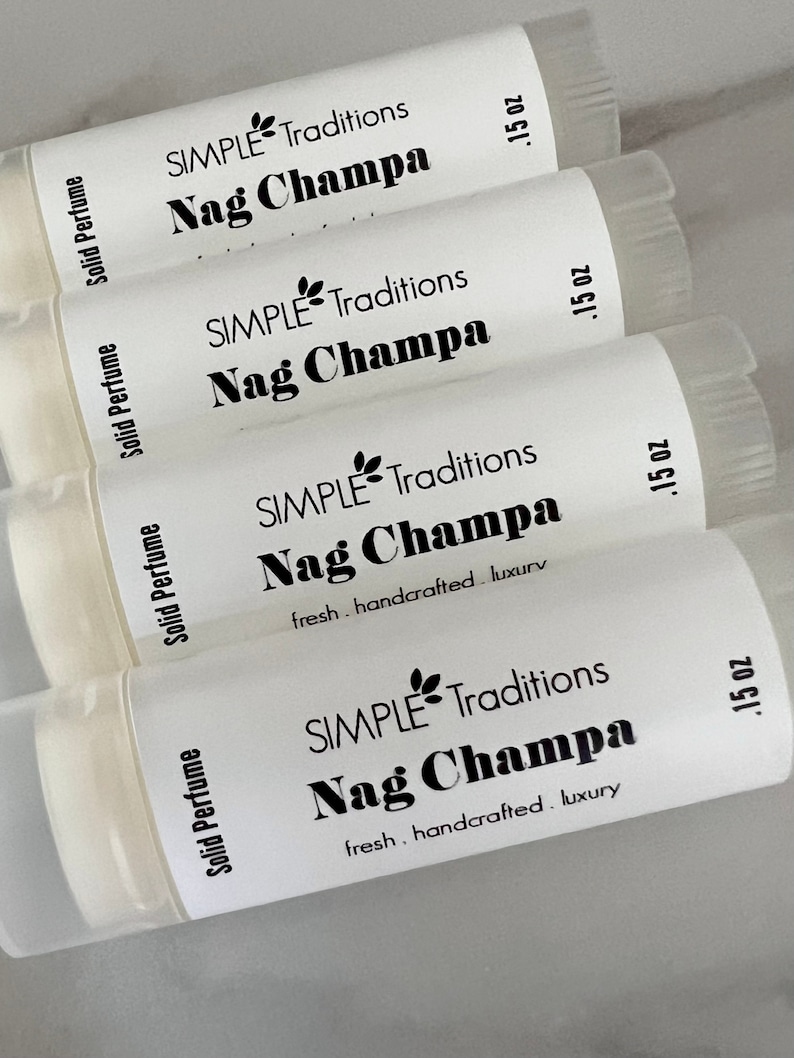 Nag Champa Solid Perfume Perfume Stick Gift for Her Fragrance Handcrafted Perfume Scented Perfume image 6