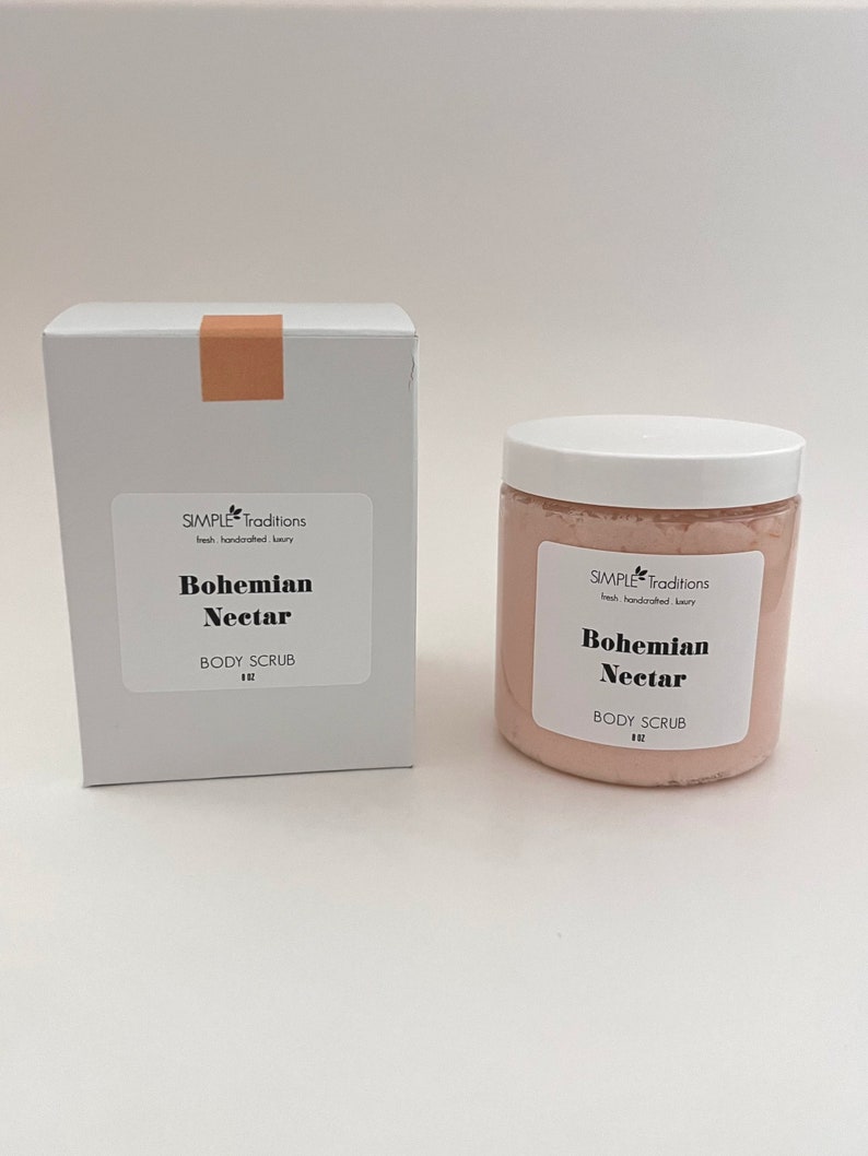 Nectar bohème Savon exfoliant au patchouli Gommage au sucre Peau sèche Savon à raser gommage corporel Gommage unisexe image 7