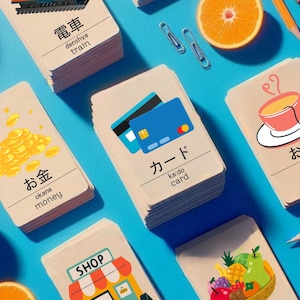 Learn Japanese for travel flashcards for beginners n5 survival Japanese language easy to use Japanese learning gift for kids immersive Japan