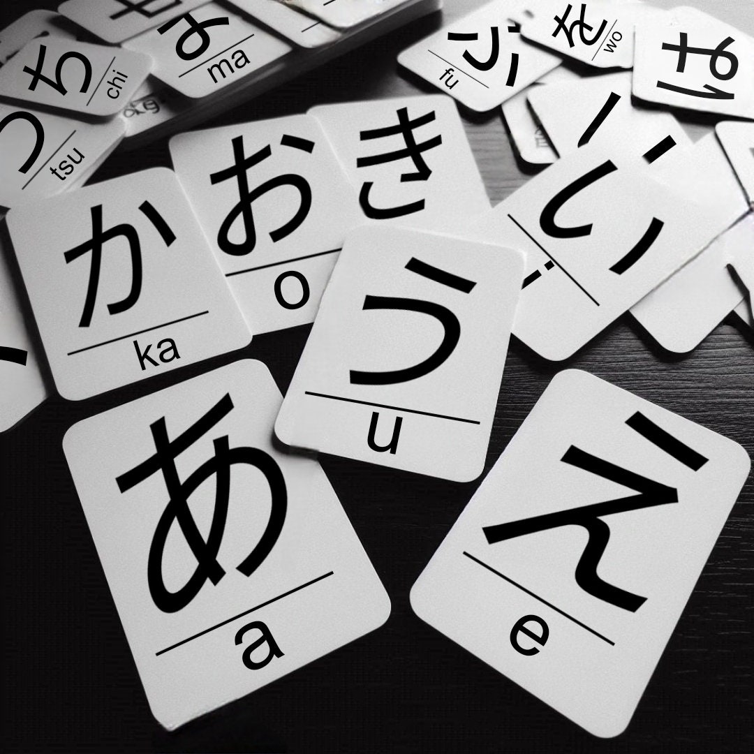 Hiragana and Katakana Flash Cards Printable Japanese for Beginners Learn Japanese Flash Cards ...