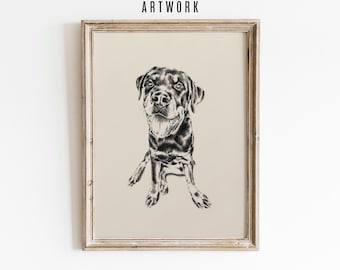 Haustier Hund Porträt Skizze vom Foto - Hand gezeichnet Vintage Art Skizze Kunstdruck - KUNDENGEWÜNSCHTE Tier Zeichnung - Hundegedenkgeschenk