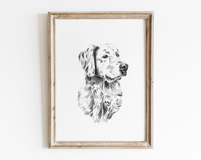Featured listing image: Head Only Custom Dog Drawing