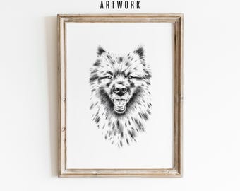CUSTOM Dog Sketch From Photo - Animal Memorial Gift - Personalized Pet Portrait Drawing - Detailed Hand Drawn Vintage Dog Artwork