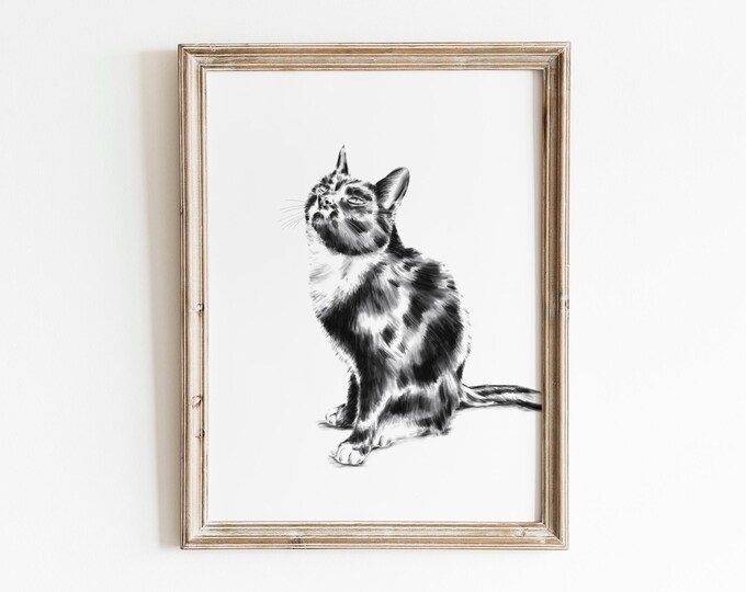 Featured listing image: Custom Cat Drawing