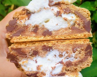 Grube ciasteczka z kawałkami czekolady + modyfikacja s'mores | PRZEPIS | Grube ciasteczka w stylu piekarniczym | Pobieranie cyfrowe