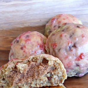 Gefüllte Erdbeer-Müsli-Schokoladenkeks-Rezept | Dicke Kekse im Bakery-Style | Digitaler Download