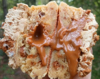 Receta de galletas de pudín de plátano y Biscoff / Galletas rellenas suaves / Descarga digital