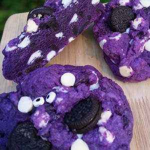 Thick Oreo UBE Cookie Recipe | Thick & Loaded Bakery-Style Cookies | Digital Download