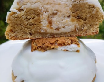 Riesen Gefüllter Haferbrei Keks Rezept | Gefüllte Kekse im Bakery-Stil | Digitaler Download