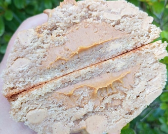 Recept voor dik en gevuld pindakaaskoekje | Dikke koekjes in bakkerijstijl | Digitale download