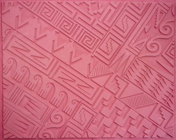 Southwest Border Motifs Intaglio Flexible Rubber Stamp Mat Etsy