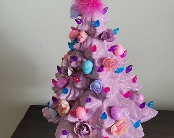 Bisque Céramique Tree Fairy House 13T - Prête à Peindre - Clay Magic USA