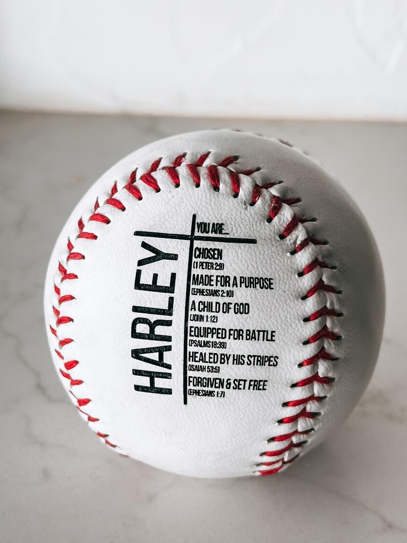 Personalized Scripture Baseball Christian Gift for Senior Graduate ...