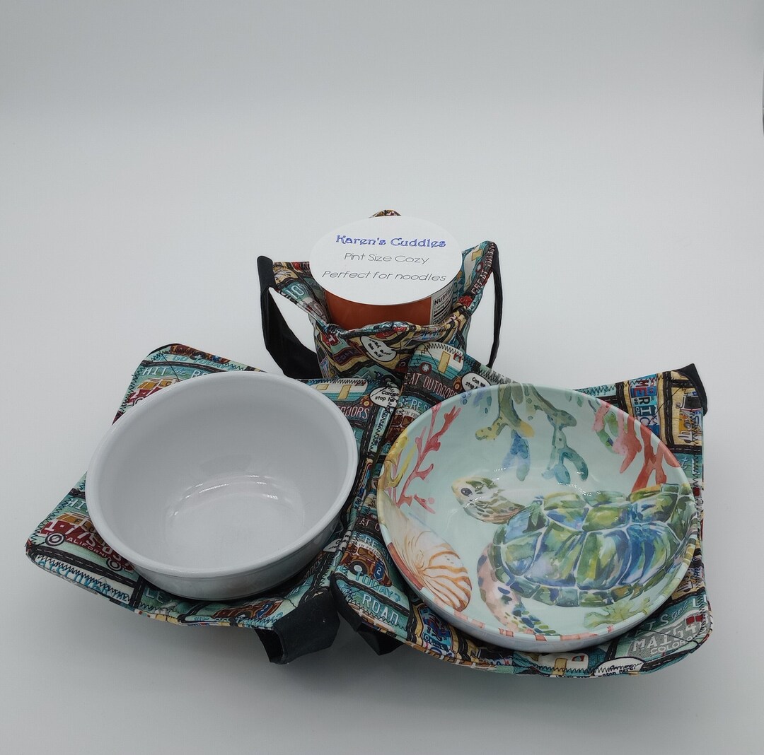 Bowl & Pint Size Cozies With Handles Etsy