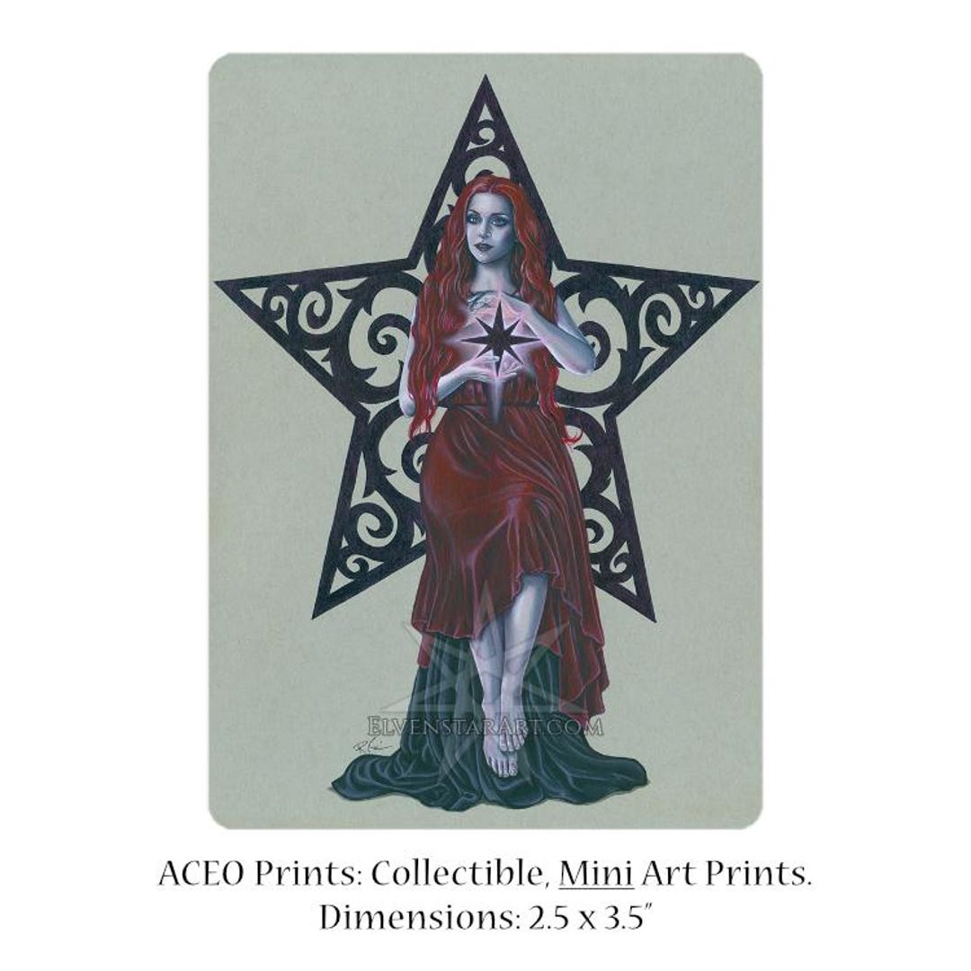 Dark Star ACEO Print Artist Trading Cards ATC Fantasy Art