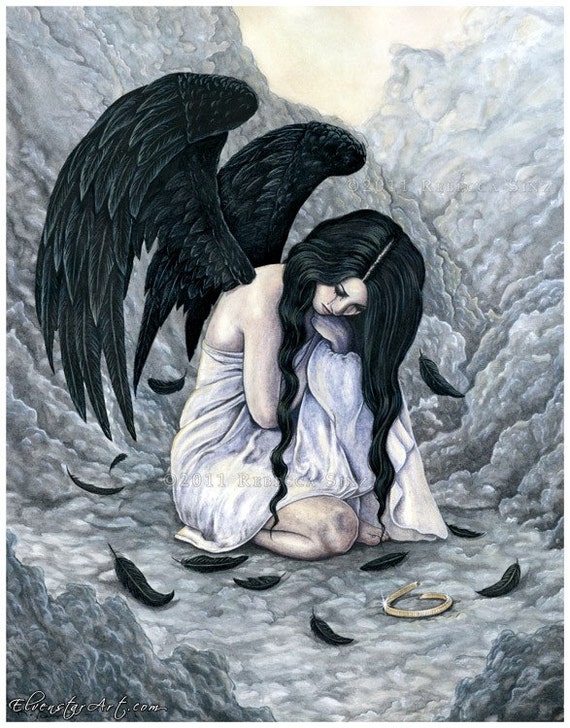 Sad Angel French Barrette Sad Angel French Barrette
