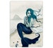 Windswept ACEO Print Gothic MERMAID shore Sea Swept Series Artist Trading Cards ATC Fantasy Art beach teal blue green sea 