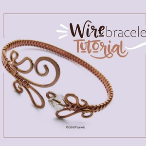 Wire wrapping tutorial ~ Wire wrapped cuff bracelet tutorial ~ Handmade instructions ~ Wire weaving tutorial ~ Pattern ~ Step by step