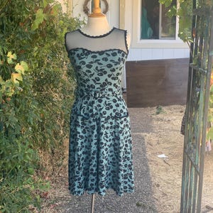 Rockabilly Black Cherry Midi Dress
