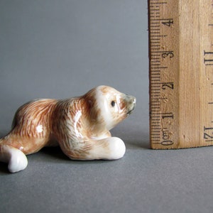 Miniature Sloth Figurine Ceramic Figurine Dollhouse Animal figure Mini Small Decor Collectible Gifts Monkey White Brown Statue Sculpture image 8