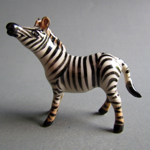 Zebras Miniature Zebra Animal Ceramic,Porcelain Zebra,Porcelain Zebra Figurine,Ceramic Animal Figurine,Wild Animal,Zoo,Collectible