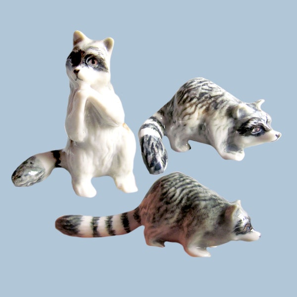 Mini Raccoon Raccoon Figurine - Etsy