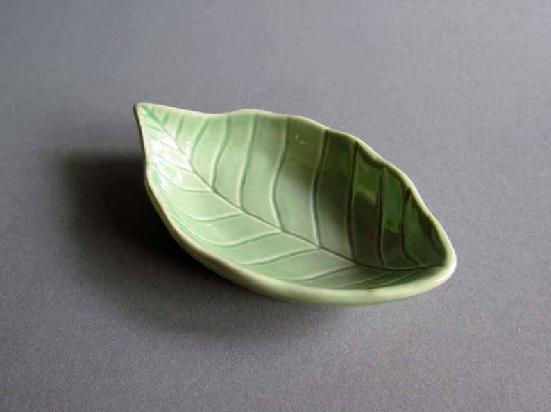 Leaf Small Bowl Ceramic Sauce Snack Dish Serving Plate Tableware Blue Leaf Green Blue Cream CHOOSE Green