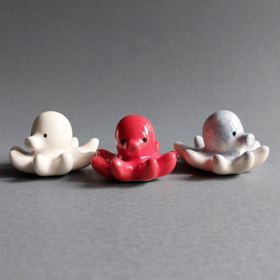 手作りのミニ陶器製タコの置物 - 航海装飾彫刻 - Etsy 日本