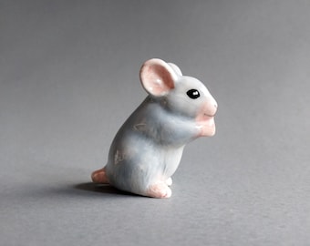 Ceramic Incense Holder Mouse Ceramic Figurine Miniature Ceramic Rat Figurine Animal Decor Rat Mice Figure Collectible Holidays Gift CHOOSE