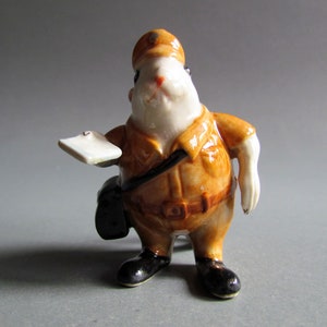Miniatur Tier Keramik Figur Ratte Maus Porzellan Dekor Sammler kleine kleine Mäuse Statue Geschenke Tierfigur Bitte Mr. Postman Tan
